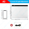 A3/A4/A5 3-Level Dimming Led Drawing Copy Pad Board Children's Toy AliExpress