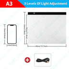 A3/A4/A5 3-Level Dimming Led Drawing Copy Pad Board Children's Toy AliExpress