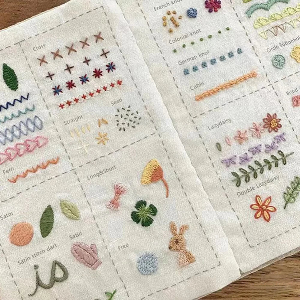 StitchCraft™ DIY Embroidery Book 🪡📘