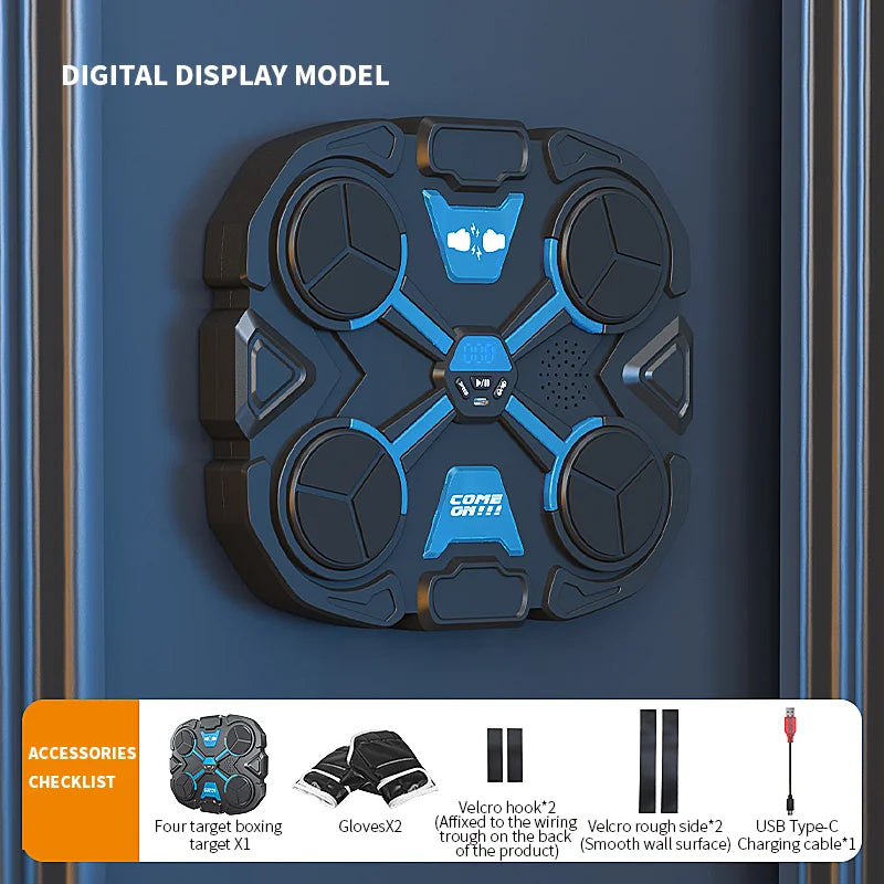 Smart Bluetooth Music Boxing Machine,Decompression,Fighting Fitness Home Boxing Wall Target Boxing Trainer Boxing Accessories Ponerait Benzhou Store