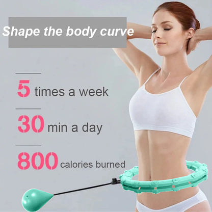Weighted Hula Hoop Weight Loss 2 in 1 Adjustable with Detachable Knots Jojonice Sport Store