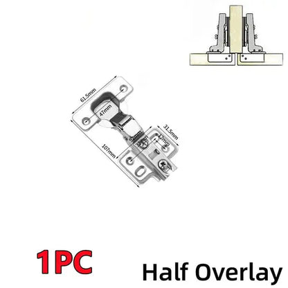 New 4/2/1Pc Stainless Steel Cabinet Door Hinges Hydraulic Damper AliExpress