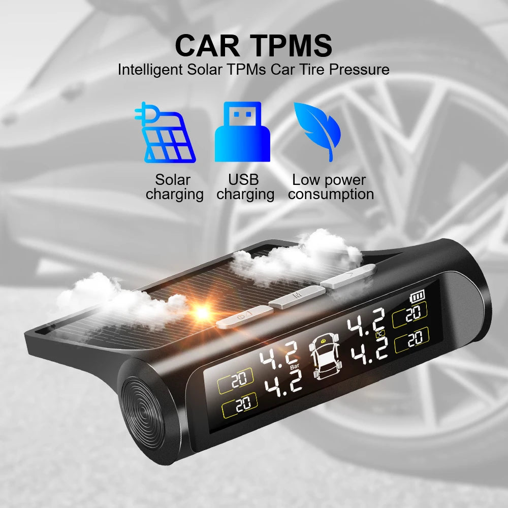 SolarGuard™ TPMS: Sun-Powered, Real-Time Tire Safety ☀️