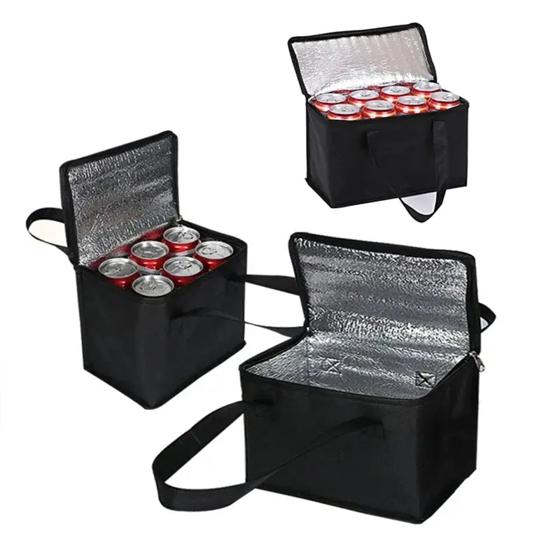 Portable Food Delivery Bag Lunch Cooler Bag Folding Insulation Picnic