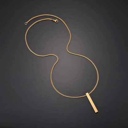 Atoztide New Engraved Date Necklaces Name for Women Stainless Steel