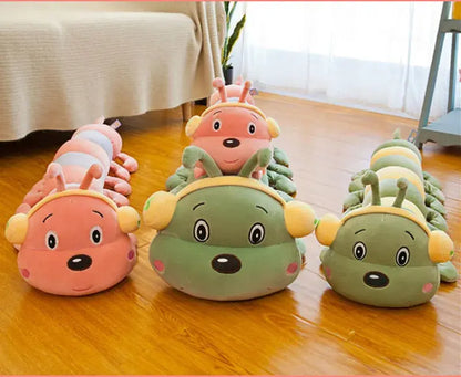 [New]40~90cm Colorful catoon caterpillar plush toy doll soft comfy