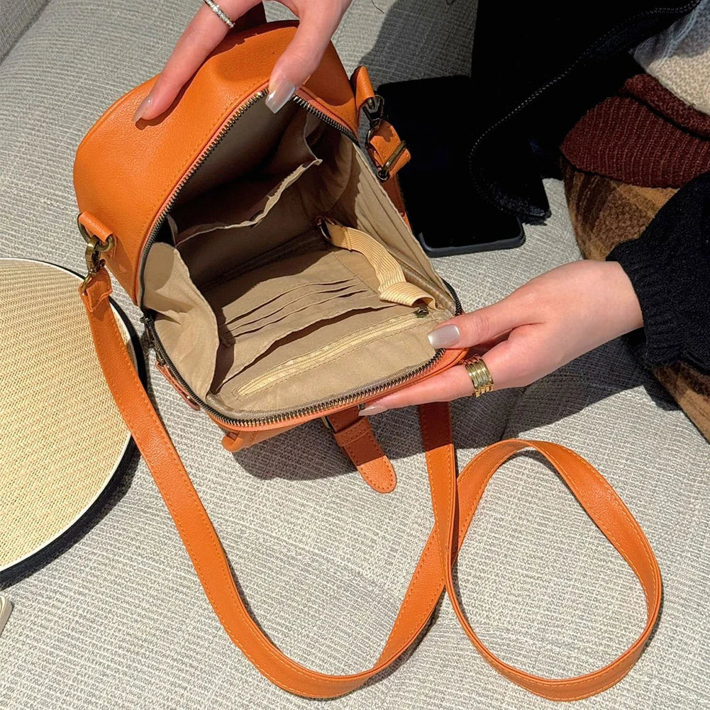 EverydayElite™ Crossbody Bag 🤎 — Timeless Leather, Smart Storage