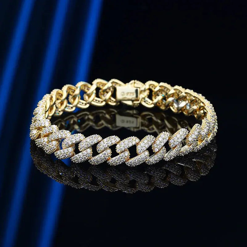 "925 Sterling Silver 1 3/4 Cttw Alternating Black & White Diamond Multi-Row Band Ring (Black, I-J Color, I2-I3 Clarity)"