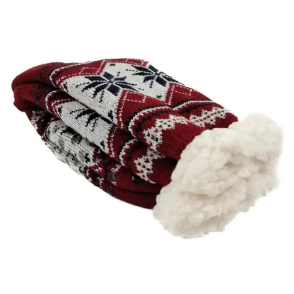Winter Socks Mens Fluffy Warm Short Plus Velvet Soft Thermal Non Slip