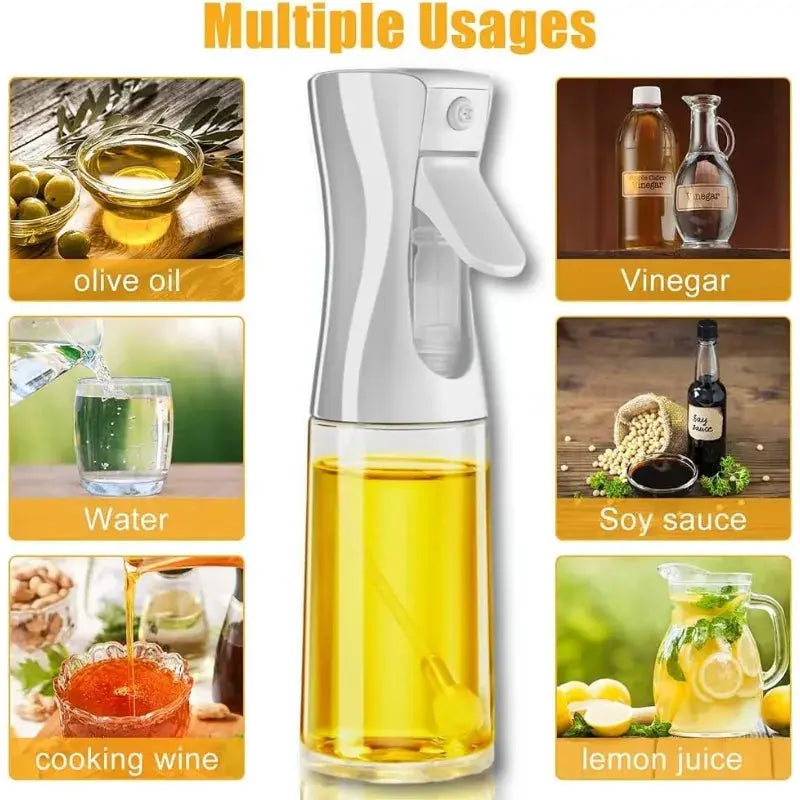 Oil Sprayer, 200ml/300ml Olive Oil Spray Bottle for Kitchen Air Fryer