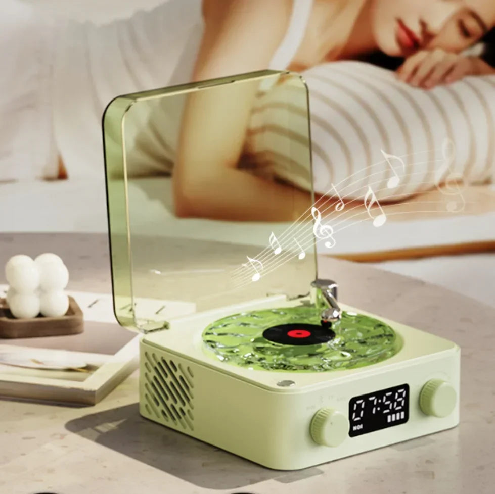 Mini Retro White Noise Bluetooth Speaker Portable Vintage Sleep Aid Bluetooth Speaker Subwoofer With RGB Light Support TF Card Stone's Store