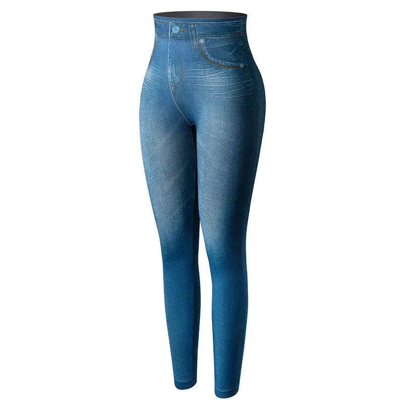 Push Up High Waist Denim Leggings I-BUBU Store