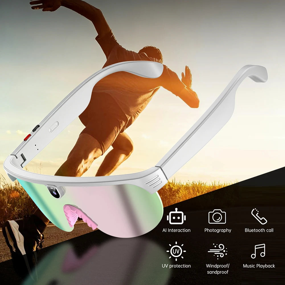 VisionAI™ Smart Glasses 😎📸 — 4K Camera & Bluetooth Calls