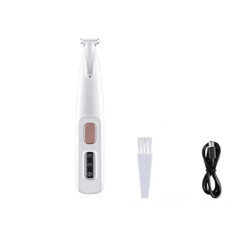 New Dog Paw Trimmer with LED Light Fully Waterproof Pet Hair Trimmer with LED Display Dog Clippers for Grooming 18mm Widen Blade BigBigEyes Store