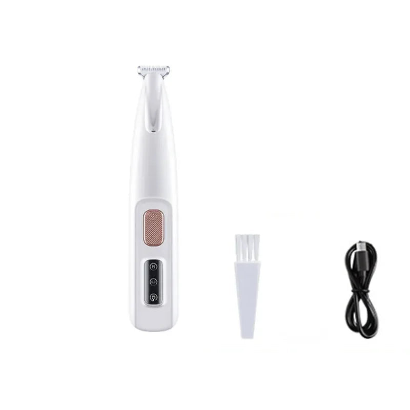New Dog Paw Trimmer with LED Light Fully Waterproof Pet Hair Trimmer with LED Display Dog Clippers for Grooming 18mm Widen Blade BigBigEyes Store