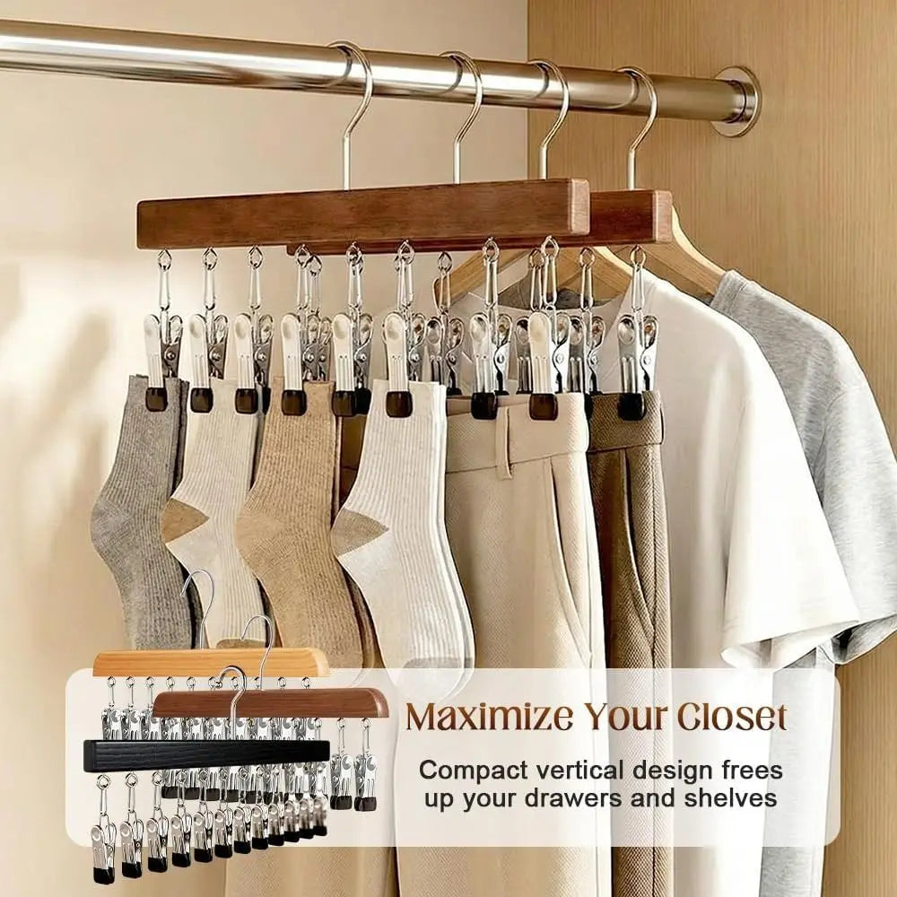 Organizador de madera HatNest™ 🎩 — Almacenamiento ordenado, fácil acceso