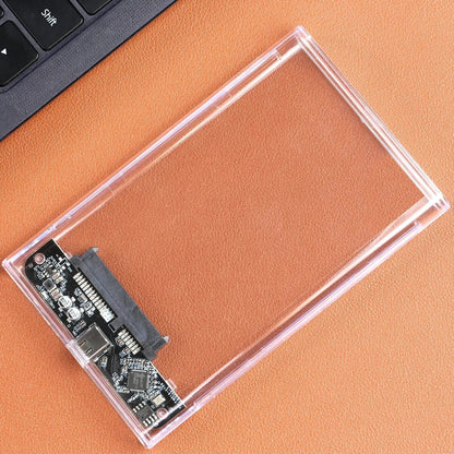 2.5 Inch HDD SSD Case SATA to USB 3.1 Type C 4TB Transparent External Hard Drive Housing Compatible UASP SATA III Laptop BEST Tools House Store