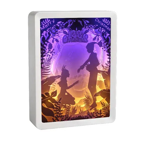 Howl's Moving Castle Anime Paper-Cut Light Decor - 3D Shadow Box Lamp