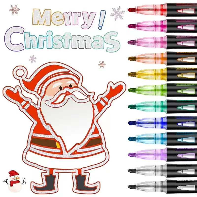 DuoGlow™ Double Line Pen ✍️🌈 Draw Twice the Magic