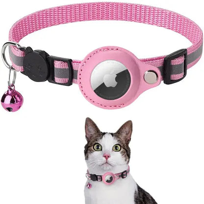 Reflective Airtag Case Collar for Cats and Dogs Yellow Pandora