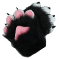 2 Pieces Cartoon Plush Nails Claws Gloves Anime Cosplay Mittens Furry Cosplay Props Halloween Costume Paw Gloves