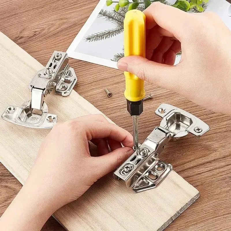 New 4/2/1Pc Stainless Steel Cabinet Door Hinges Hydraulic Damper AliExpress