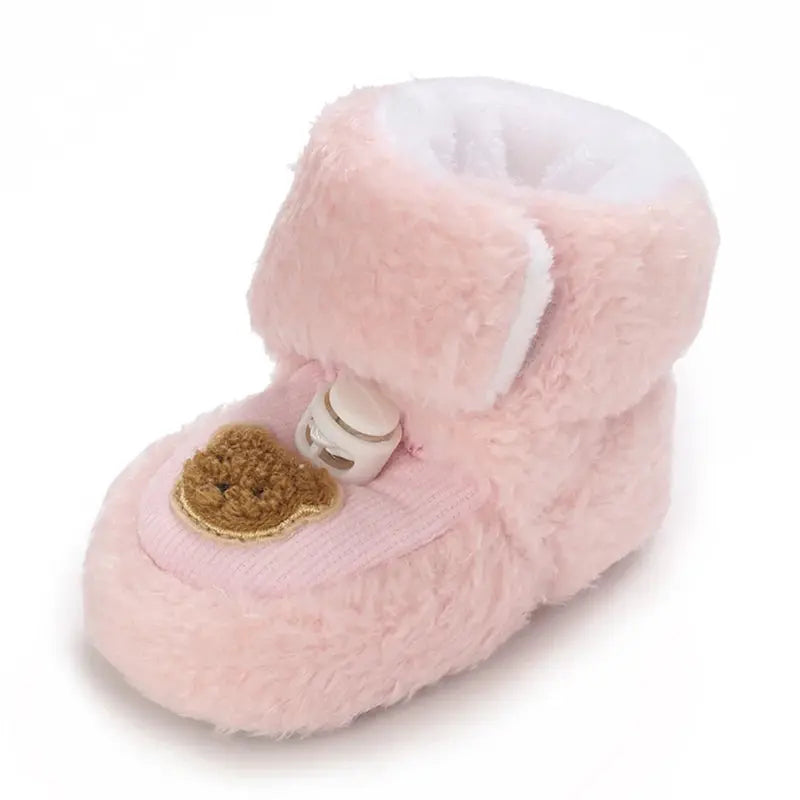 Arrival Baby Animals Cartoon Pattern Toddler Cotton Shoes Chocolate Lily