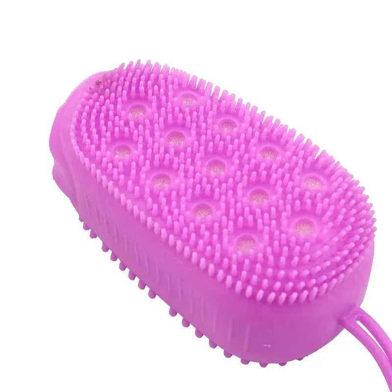 Silicone Body Scrubber Shower Exfoliating Scrub Sponge Bubble Bath
