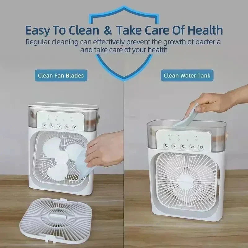 3 In 1 Portable Humidifier Fan Mini Air Conditioners 3C Digital Club Store