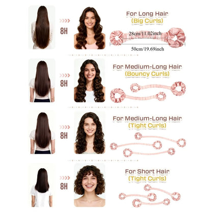 OvernightGlow™ Curler 🌙 — Soft Satin, Perfect Morning Hair