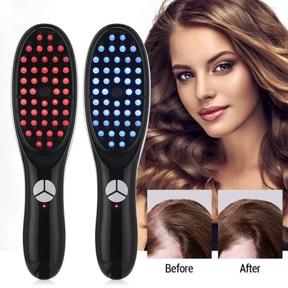 Electric Spray Massage Comb Hair Growth Vibration Head Massager Brush