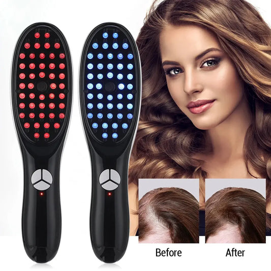 Electric Spray Massage Comb Hair Growth Vibration Head Massager Brush