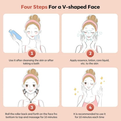 FaceSculpt™ EMS Beauty Roller 💖⚡ Lift Your V-Line