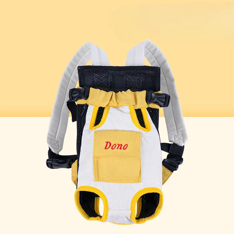 Pet Bag Dog Bag Portable Travel Backpack Outing Cat Mesh Chest Four-legged Backpack