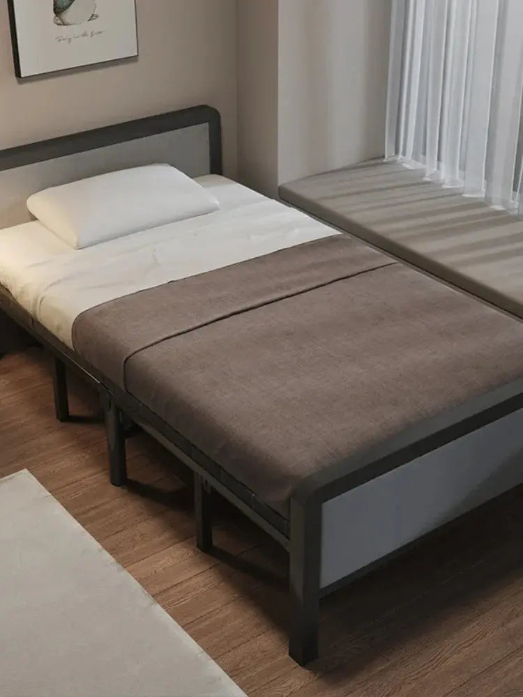 *Folding Bed Double Home Simple Rental House Noon Break Bed Office AliExpress