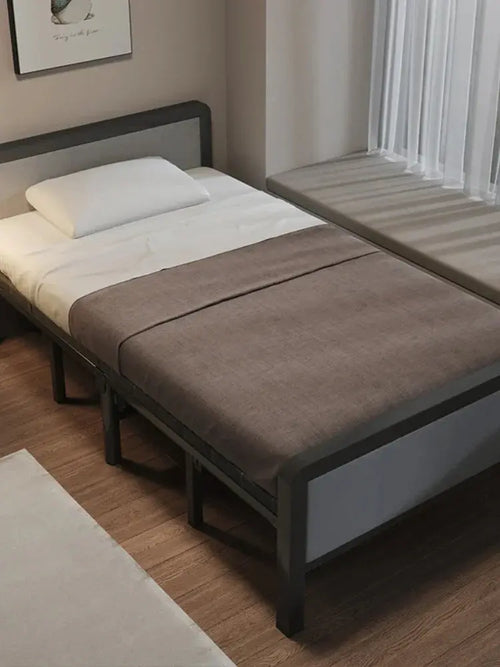*Folding Bed Double Home Simple Rental House Noon Break Bed Office AliExpress