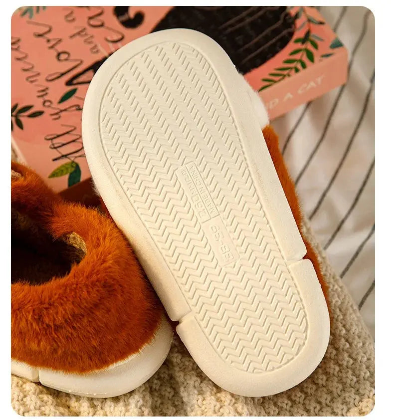 New arrival cat foot slippers women cushiony indoor outdoor shoes