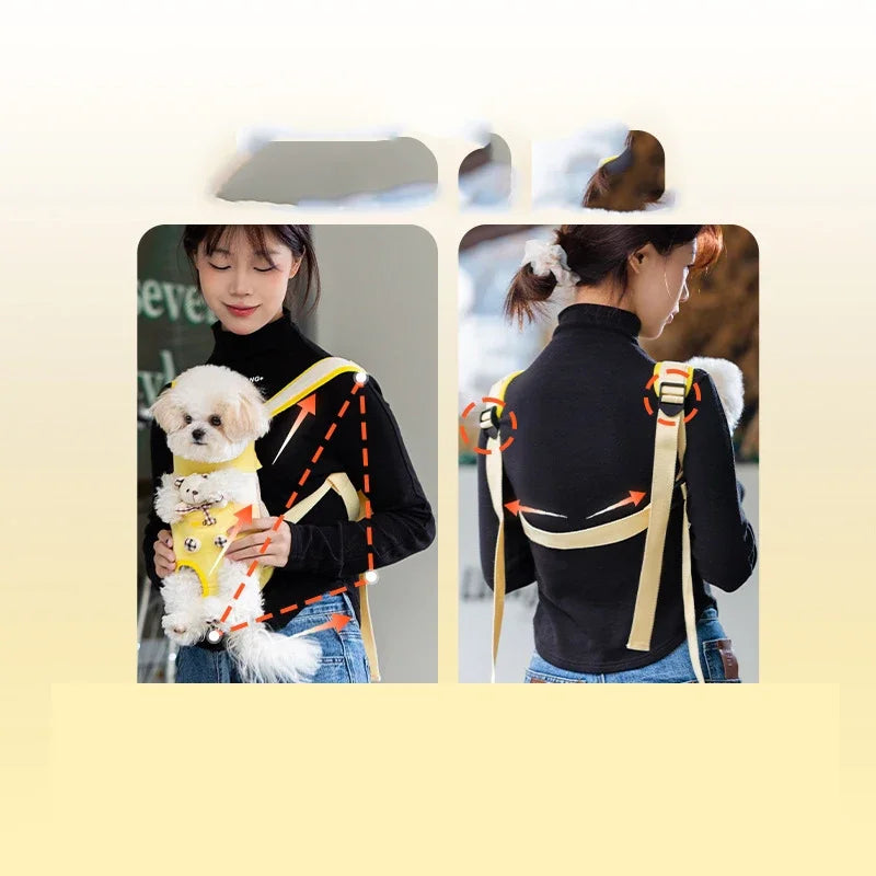 PawSnug™ – Hands-Free Chest Carrier for Pets 🐶
