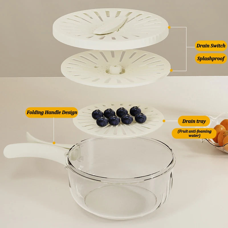 FreshFlow™ 2-in-1 Drain & Store Basket 🥗💧