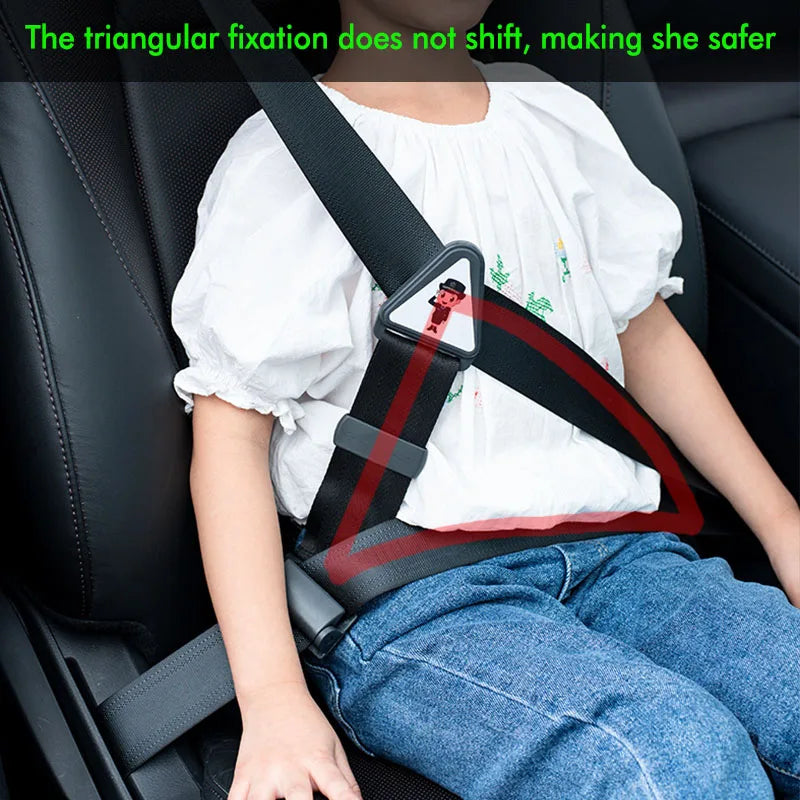Car Child Safety Belt, Prevents Movement, Adjustable Fastener, Safe and Comfortable, Anti-Neck-Strangling Seat, Simple and Convenient Limiter