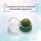 Natural Catnip Cat Wall Stick-on Ball Toy Scratchers Treats Healthy Natural Removes Balls to Promote Digestion Cat Grass Snack Hachi Pet Store