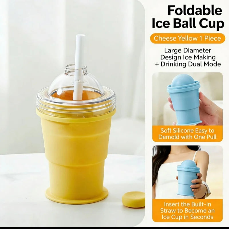 ChillFlex™ Ice Maker Cup 💧 — Fold, Freeze & Pop Out Easily