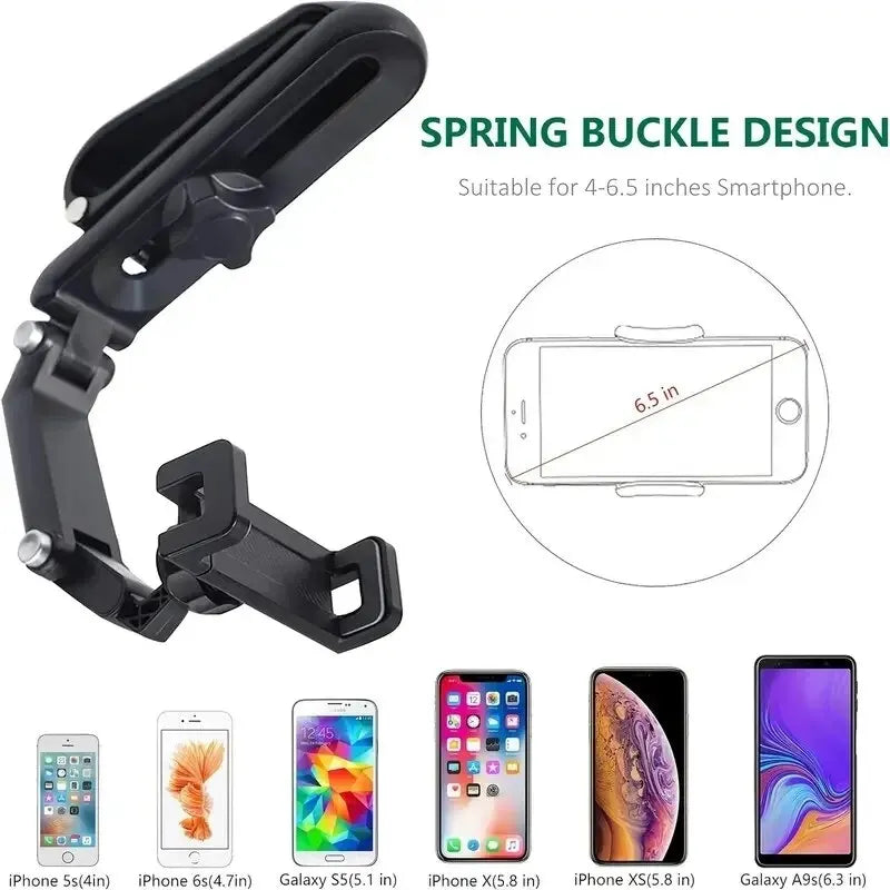 DriveView™ Visor Mount 🚗📱 — 360° Hands-Free Phone Access