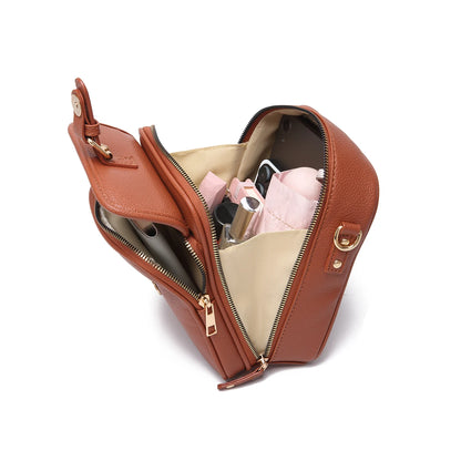 Chic Carry: Women's Leather Crossbody Bag