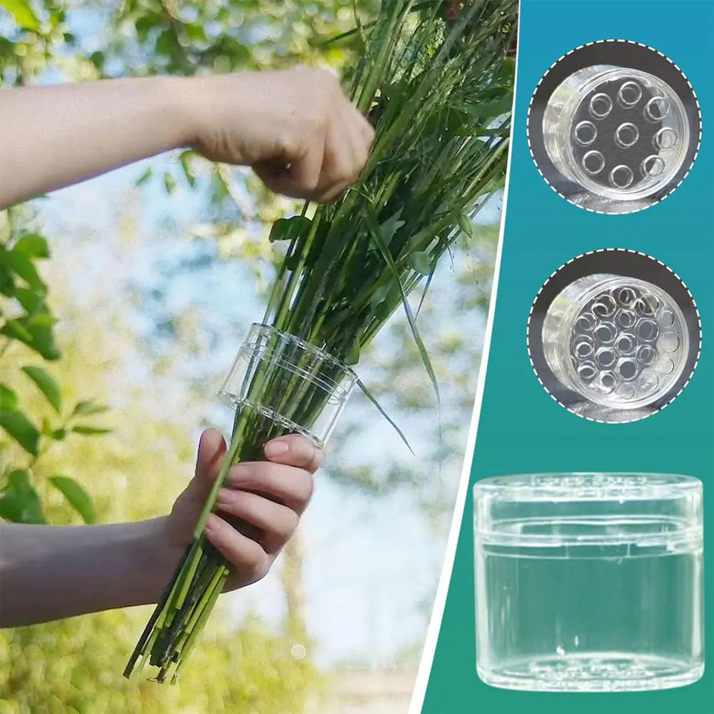 Ikebana Stem Holder for Vases, Bouquet Twister Flower Arrangement DIY Spiral Stem Holder Waterproof Sturdy Floral Arranger