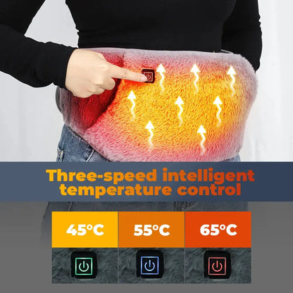 3 Levels Electric Graphene Heating Pad Cold-Proof Uterine Belt Cold-Proof Hand Waist Warming Pad USB Recharging Abdominal Warmer Healthing Store