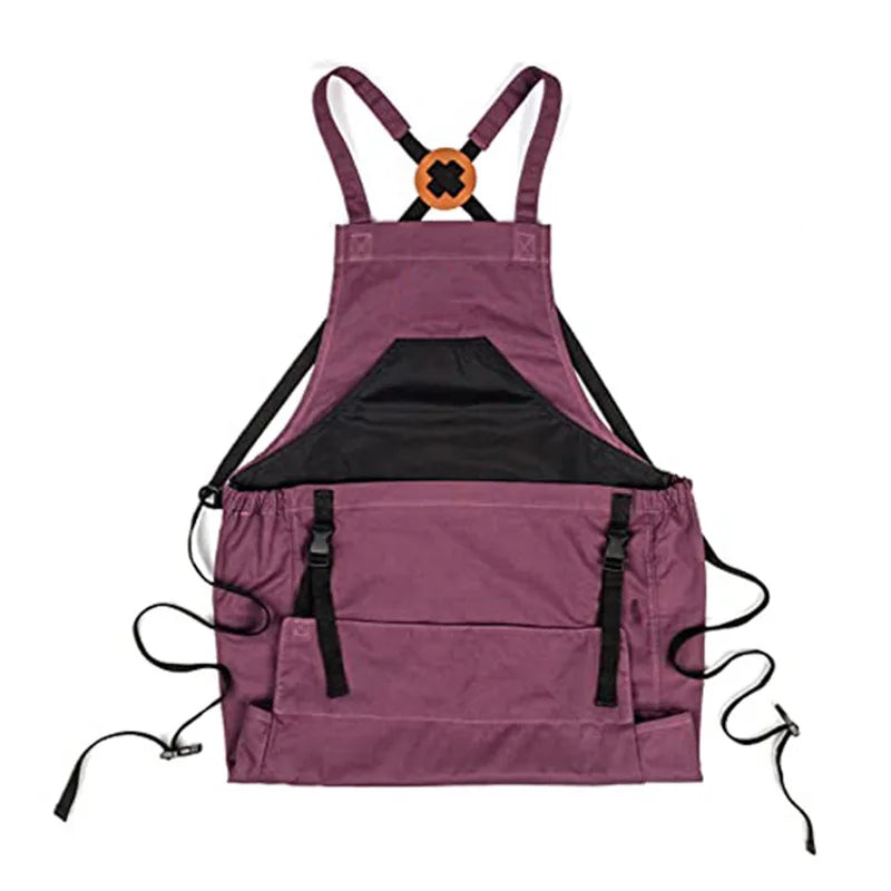 GardenEase™ – Cross Back Apron with Deep Kangaroo Pockets
