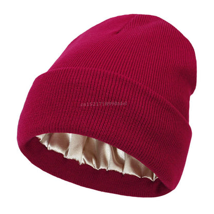 Unisex Satin Lined Anti Static Beanie Hat For Women Winter Silk Lining AliExpress