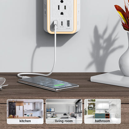 Safe Connect: Surge Protector Outlet Hub