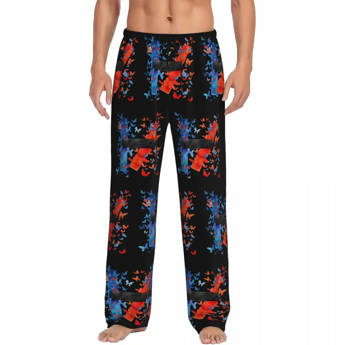 Custom T-Twentys One P-Pilots Rock Logo Hot Pajama Pants Men's Lounge Sleep Stretch Sleepwear Bottoms with Pockets